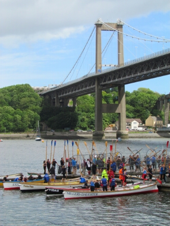 Gig racing at Saltash regatta