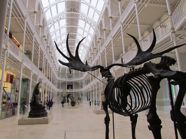 The central atrium of the Scottish National Museum