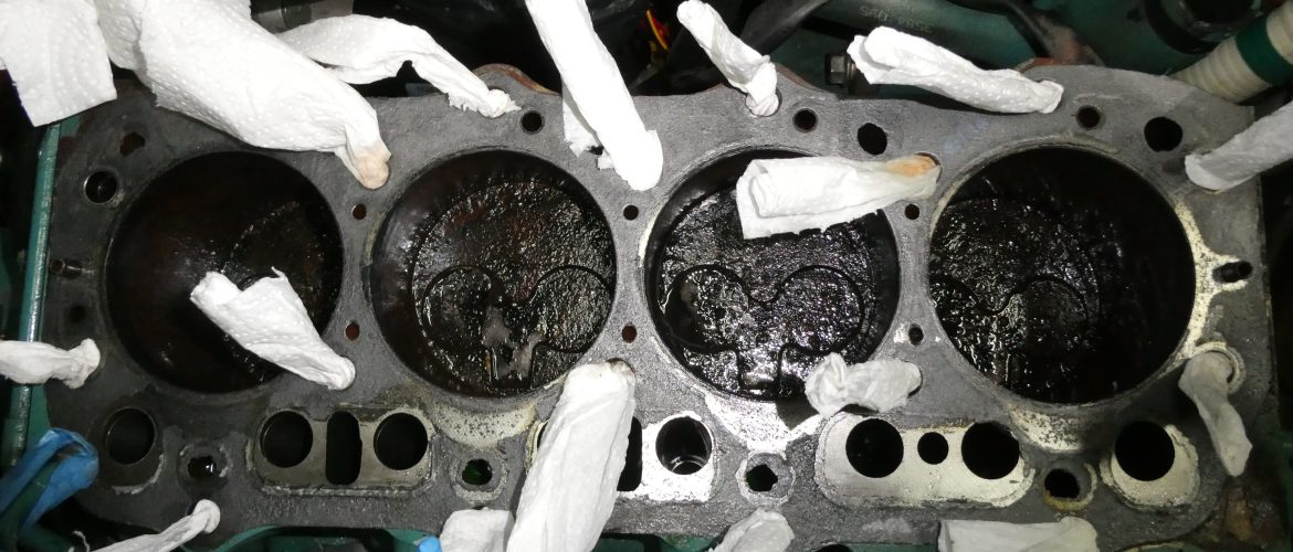 The result of a hydrolocked engine